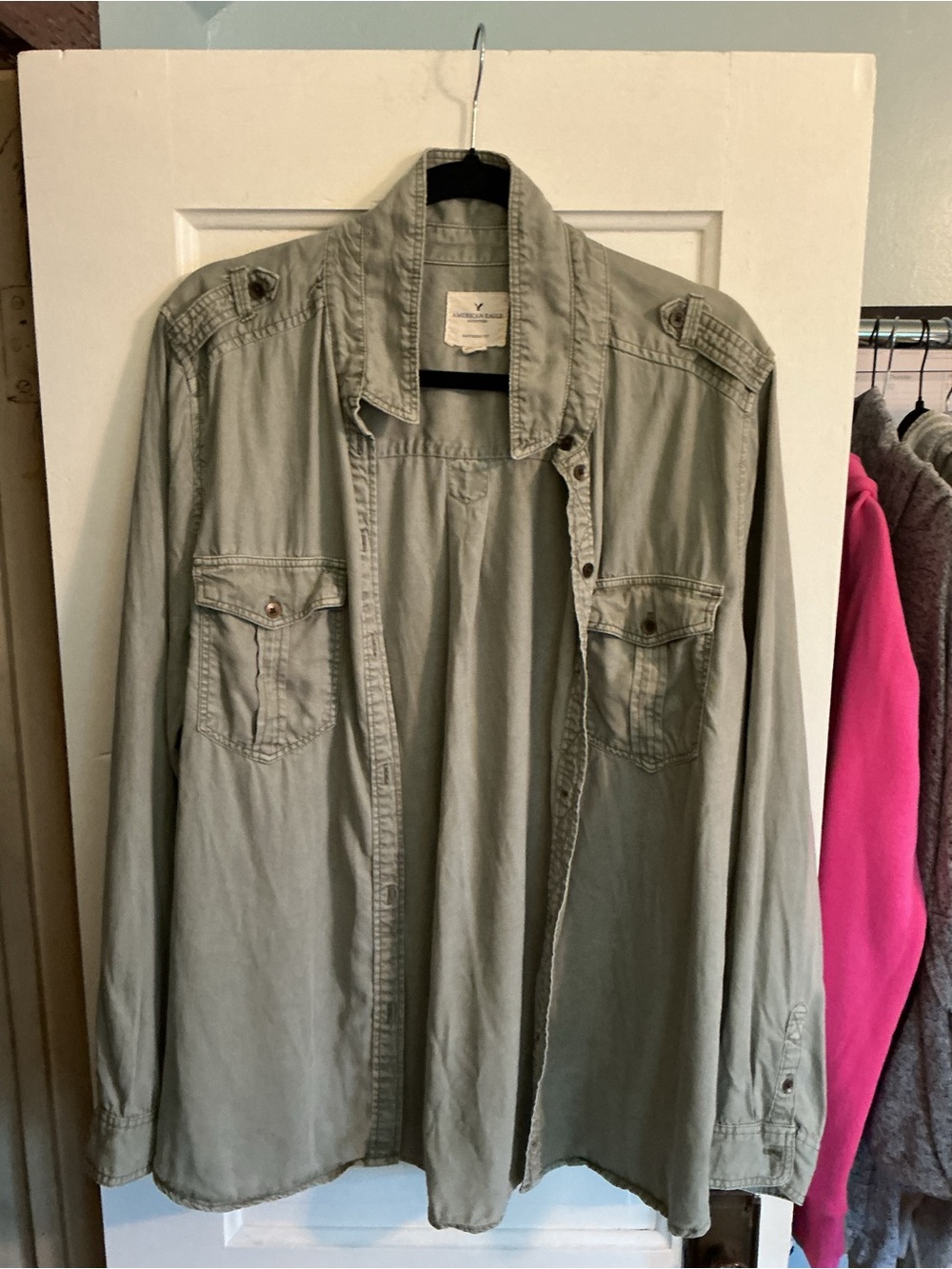 American Eagle Boyfriend Fit Button Down